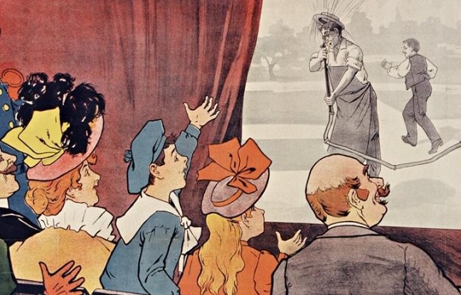 Première projection du cinématographe par les frères Lumière en 1895