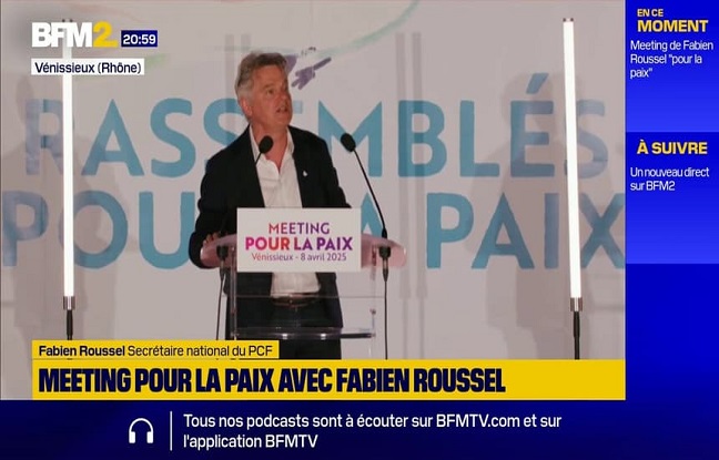 Fabien Roussel à Venissieux, pour la Paix, dénonce les « discours va-t-en guerre »