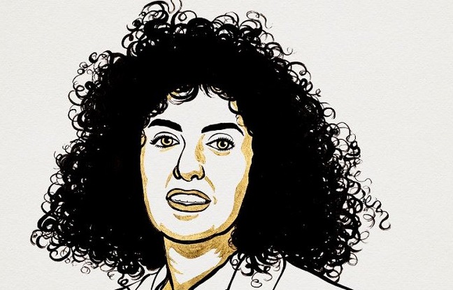Le Prix Nobel de la Paix à Narges Mohammmdi militante Iranienne