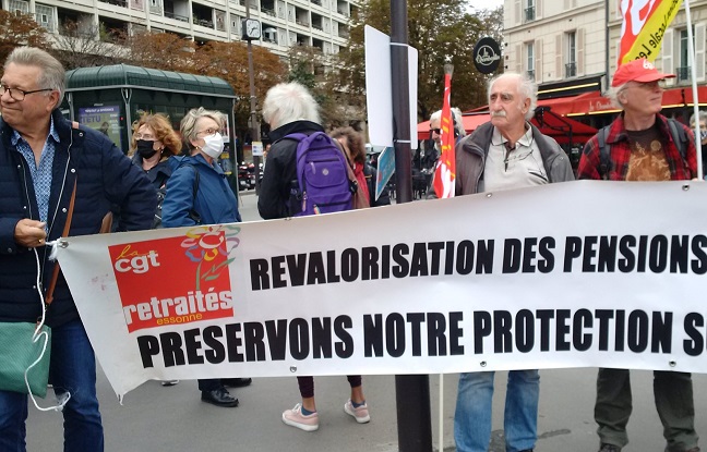 Retraite: manifestation de retraités pour une revalorisation des pensions