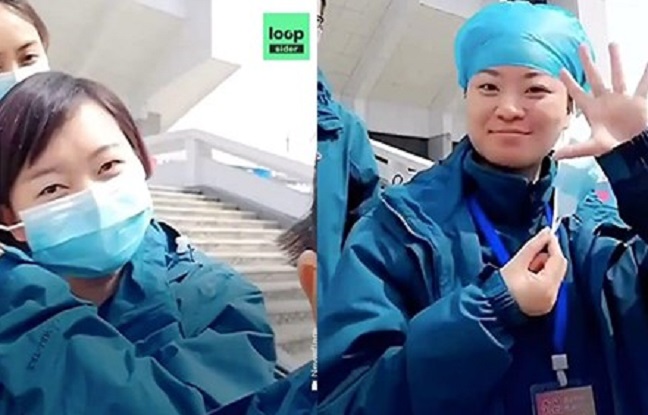 Chine coronavirus, des médecins de Wuhan retirent leurs masques et célèbrent leur victoire