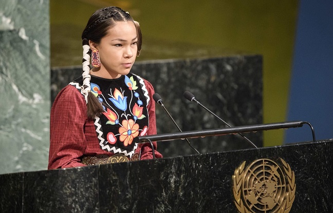 Une Autochtone de 13 ans exhorte l'ONU à protéger l'eau