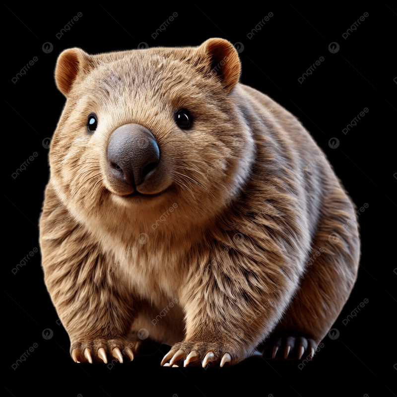 Les wombats forment une famille de mammifères marsupiaux fouisseur