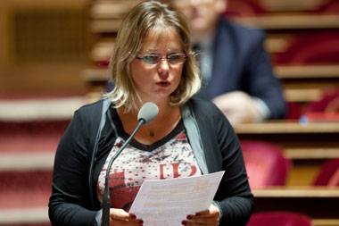 Cécile Cukierman, présidente du groupe des sénateurs communistes, situation au Moyen Orient