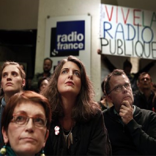 Radio France, 33 ème jour de grève, concert de lutte par son choeur et son orchestre philharmonique