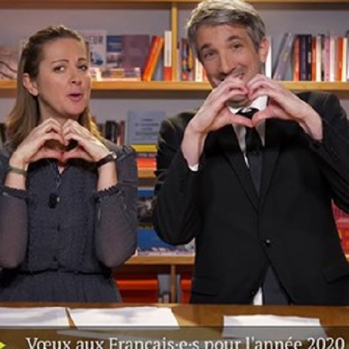 Les vœux de joie de Charline Vanhœnacker et Guillaume Meurice