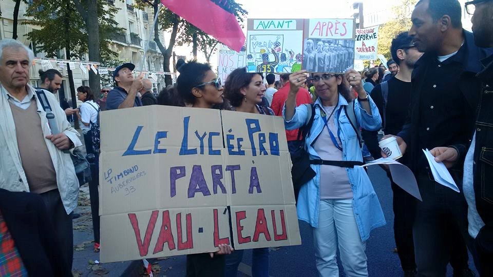 Manifestation à Paris le 09 octobre : la colère des professeurs des lycées professionnels