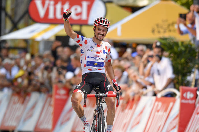 Julian Alaphilippe a remporté en solitaire la 16ème étape du Tour de France