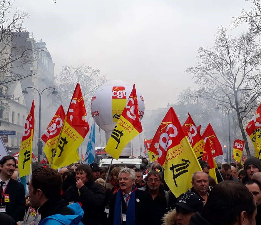 Manifestation des cheminots 22 mars